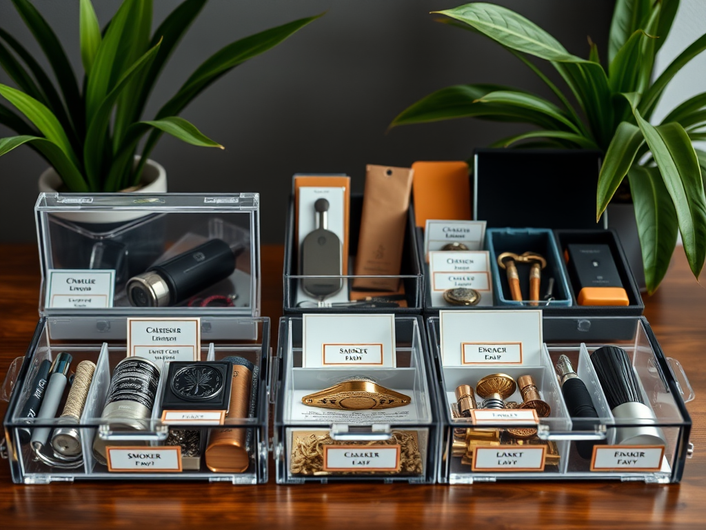 Cum să organizezi eficient accesoriile pentru fumători